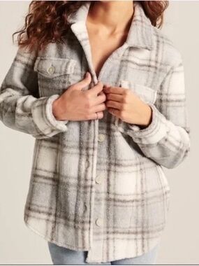 Abercrombie & Fitch Sherpa Shirt jacket